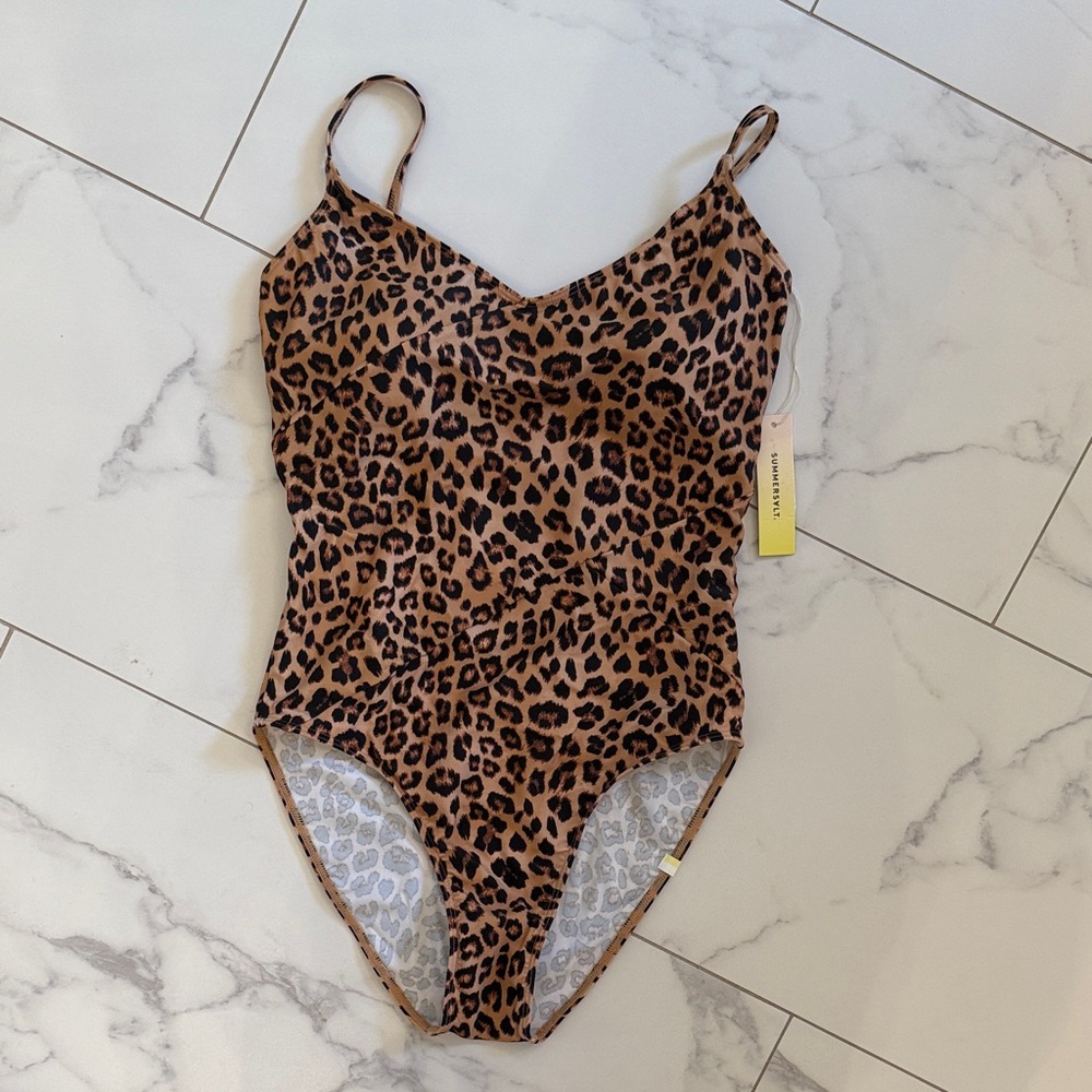 Summersalt Leopard Print One Piece Swimsuit